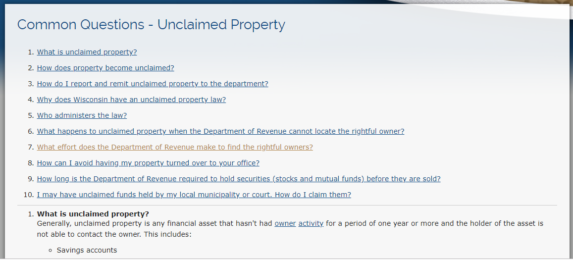 Wisconsin Unclaimed Money (2024 Guide) Unclaimedmoneyfinder org Wisconsin Unclaimed Money (2024 Guide) Unclaimedmoneyfinder org