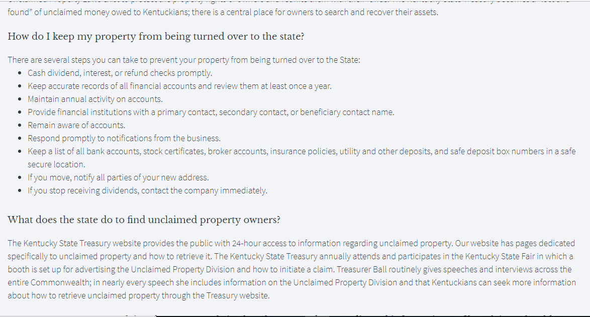 Find Any Kentucky Unclaimed Property (2022 Guide)