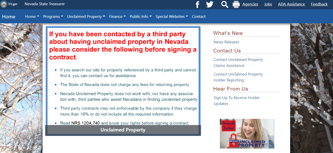 Finding Your Nevada Unclaimed Property (2024 Guide) Finding Your Nevada Unclaimed Property (2024 Guide)