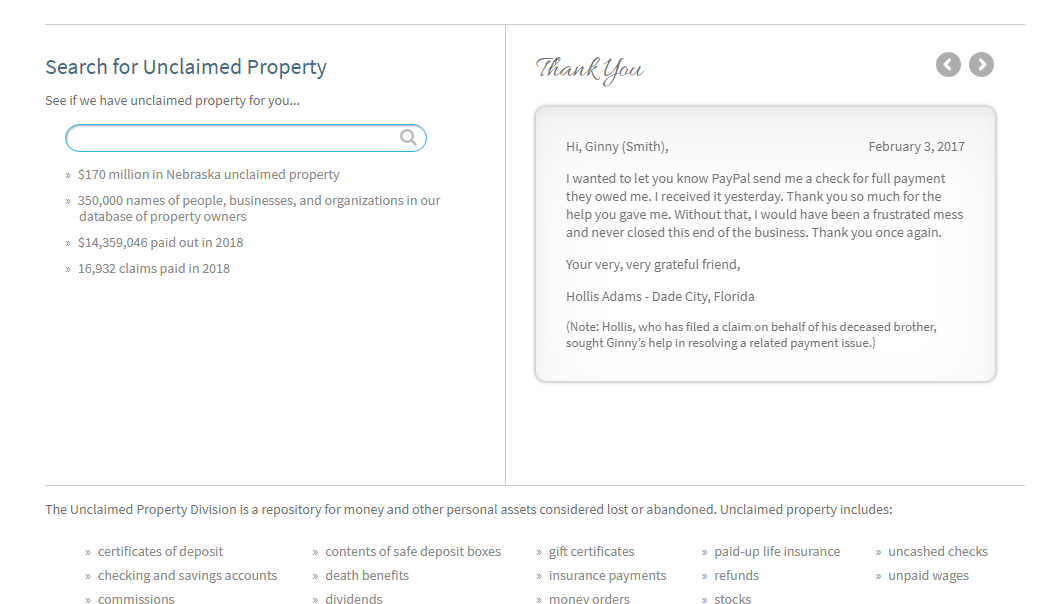 Find Nebraska Unclaimed Property (2024 Guide)