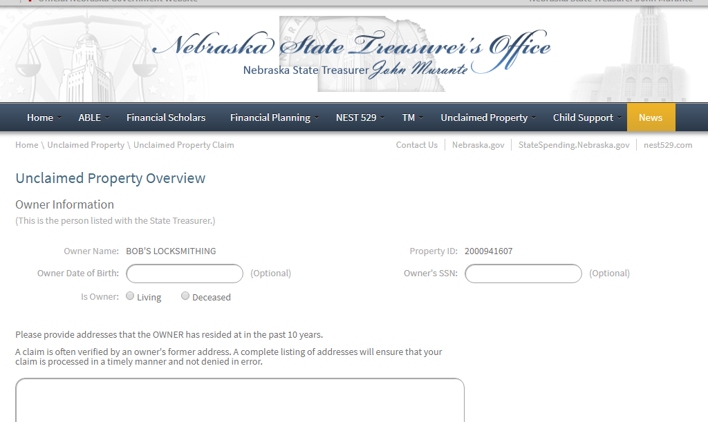 Find Nebraska Unclaimed Property (2024 Guide)