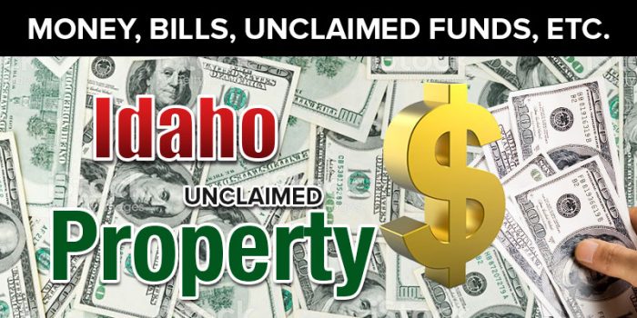 idaho unclaimed property