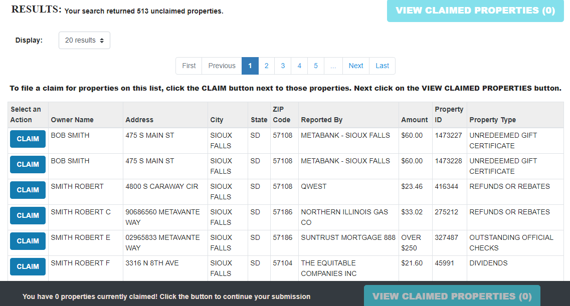 Find all Unclaimed Property in South Dakota (2022 Guide)