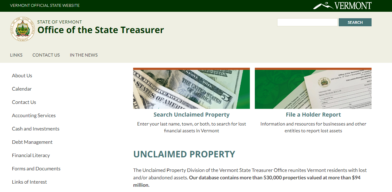 Find Any Vermont Unclaimed Property (Updated for 2024)