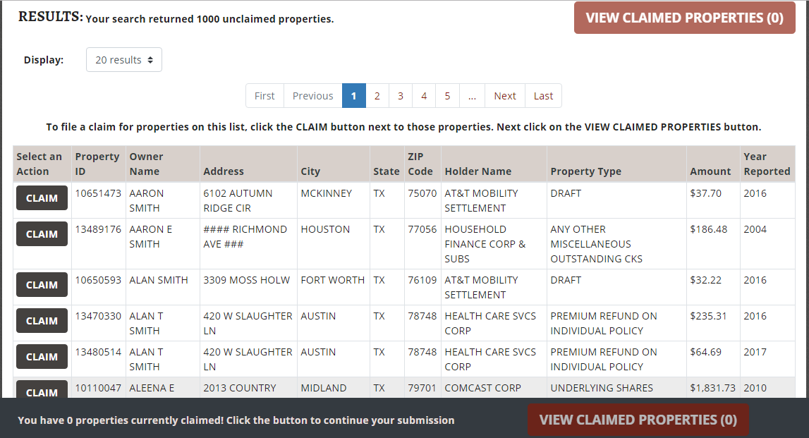 Find Any Texas Unclaimed Property (2022 Guide)