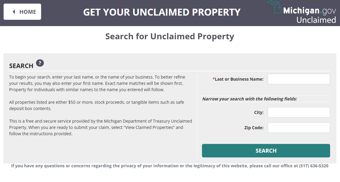 Michigan unclaimed property search 2024 guide 