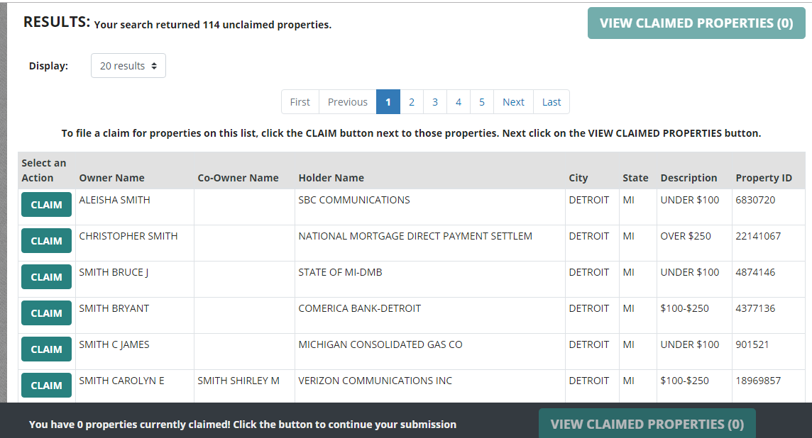 Michigan unclaimed property search 2024 guide 